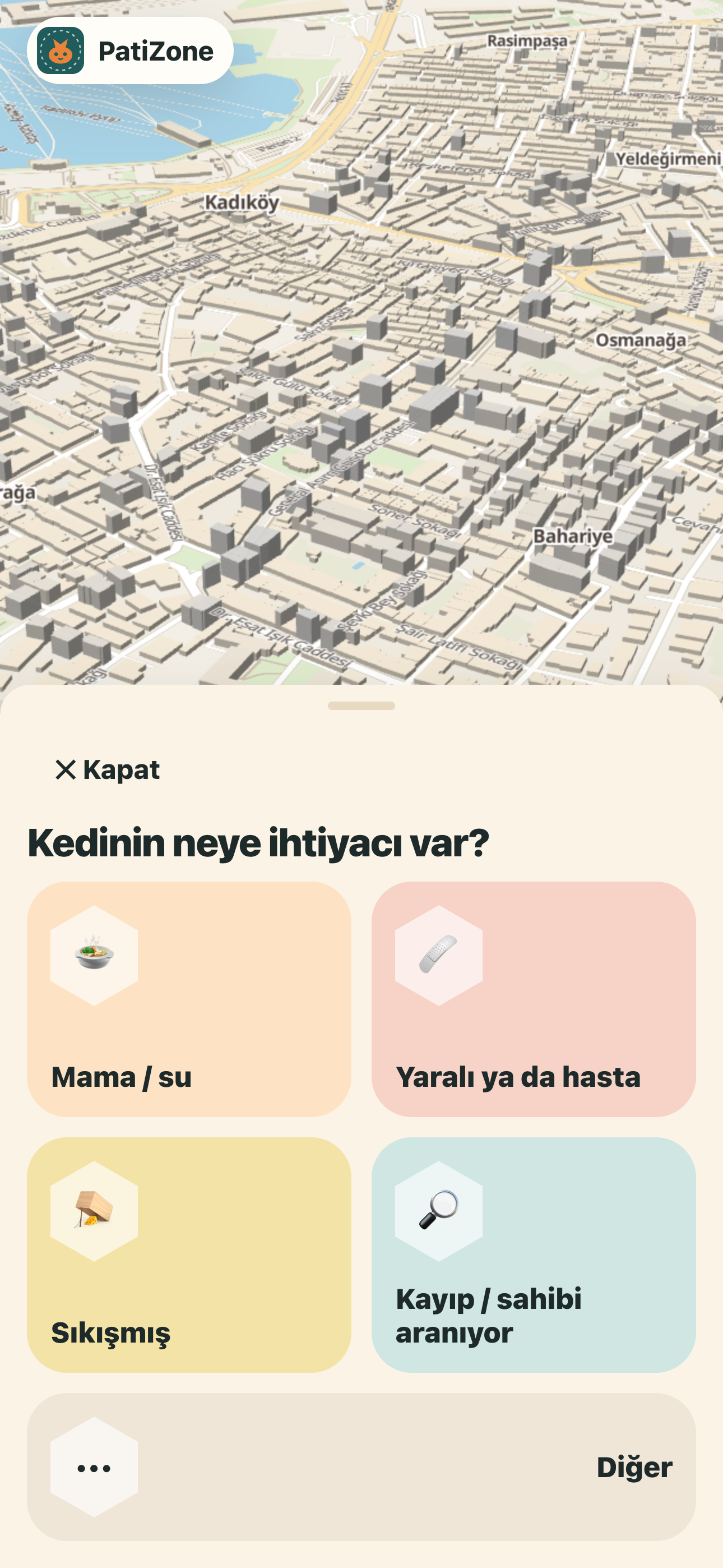 Üç dokunuşta bildir